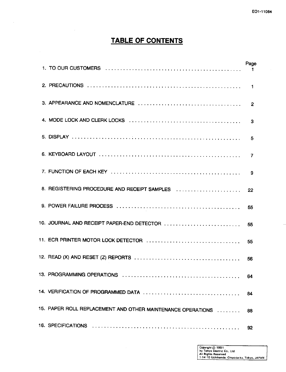 Toshiba TEC MA-1300 User Manual | Page 3 / 98