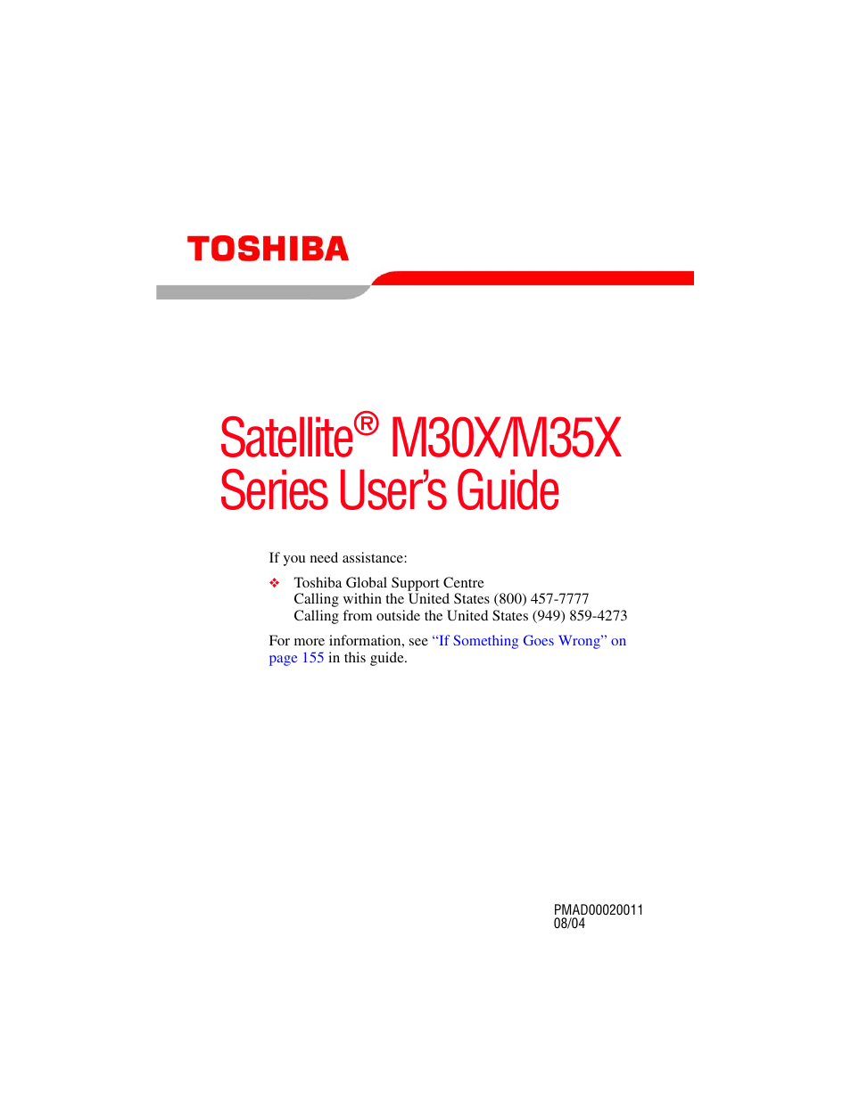 Toshiba SATELLITE M30X User Manual | 231 pages