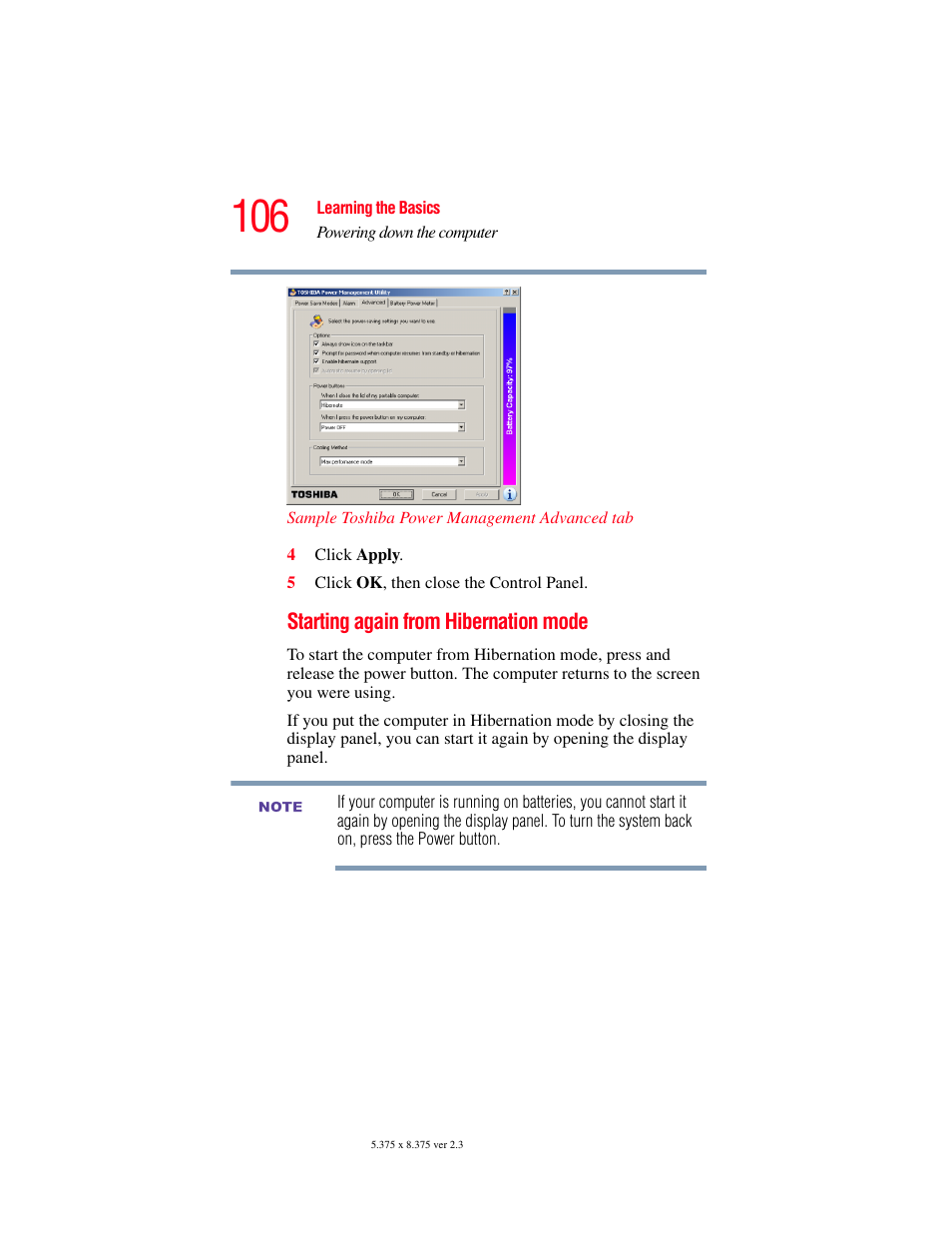 Toshiba SATELLITE M30X User Manual | Page 106 / 231