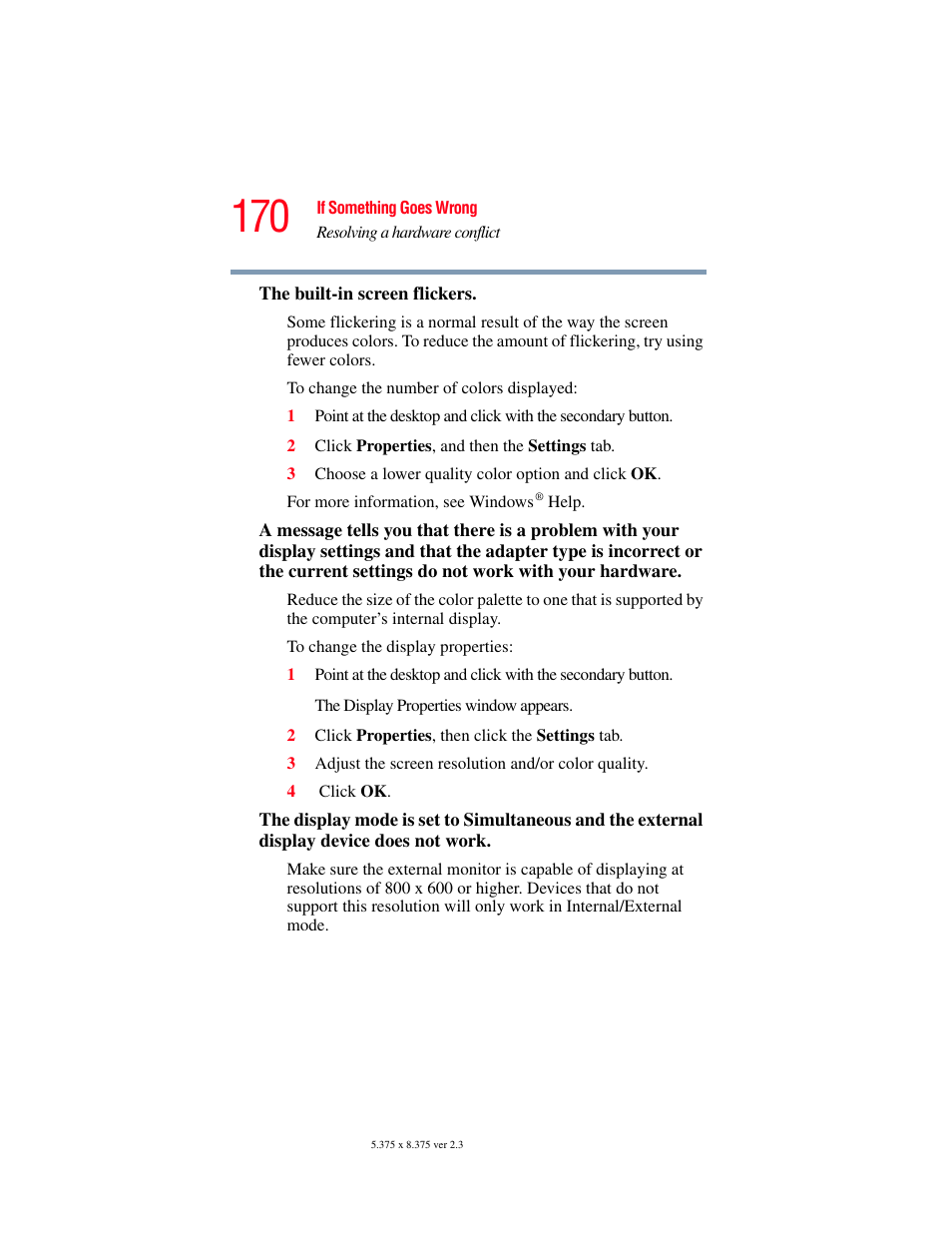 Toshiba SATELLITE M30X User Manual | Page 170 / 231
