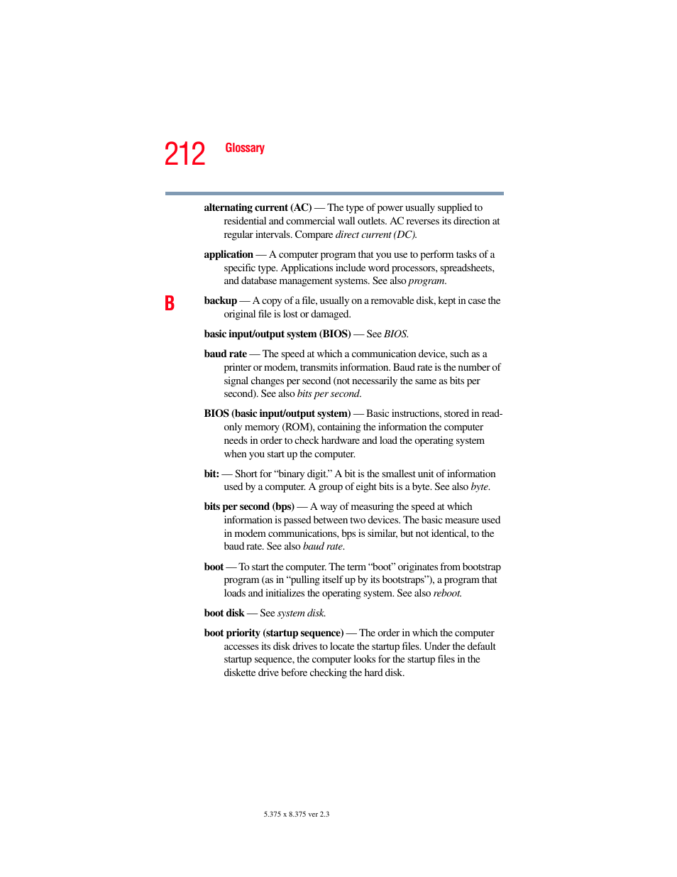 Toshiba SATELLITE M30X User Manual | Page 212 / 231