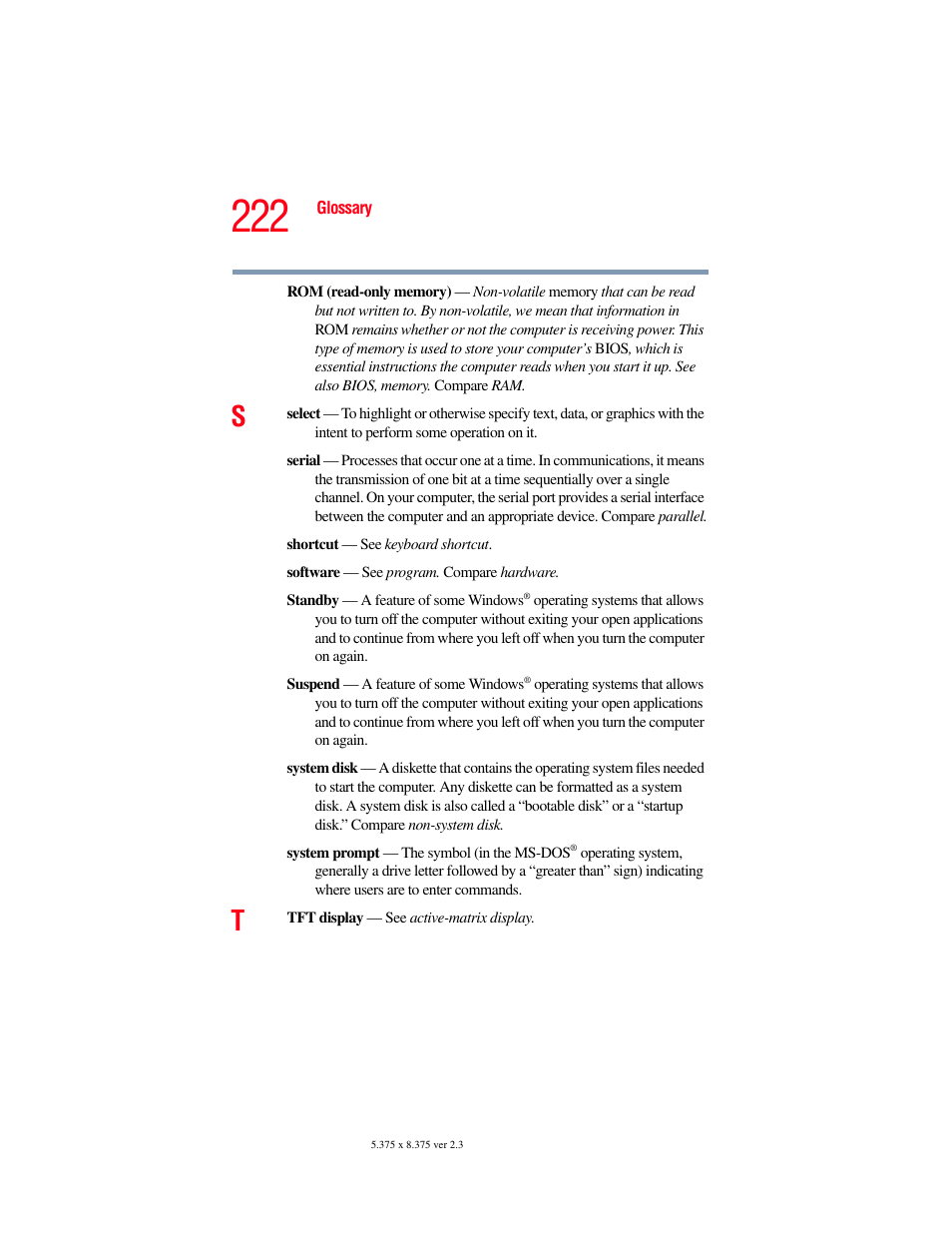 Toshiba SATELLITE M30X User Manual | Page 222 / 231