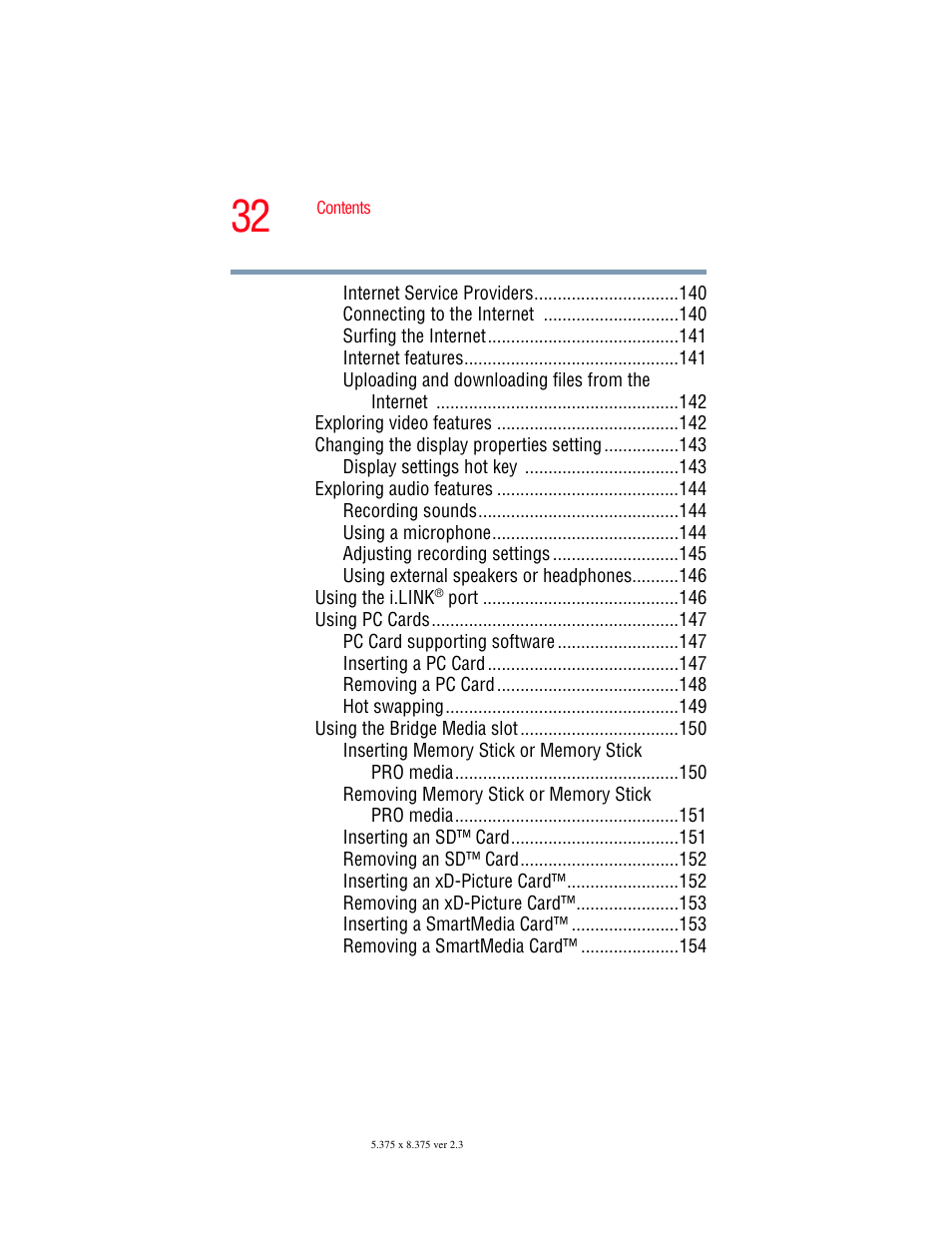 Toshiba SATELLITE M30X User Manual | Page 32 / 231