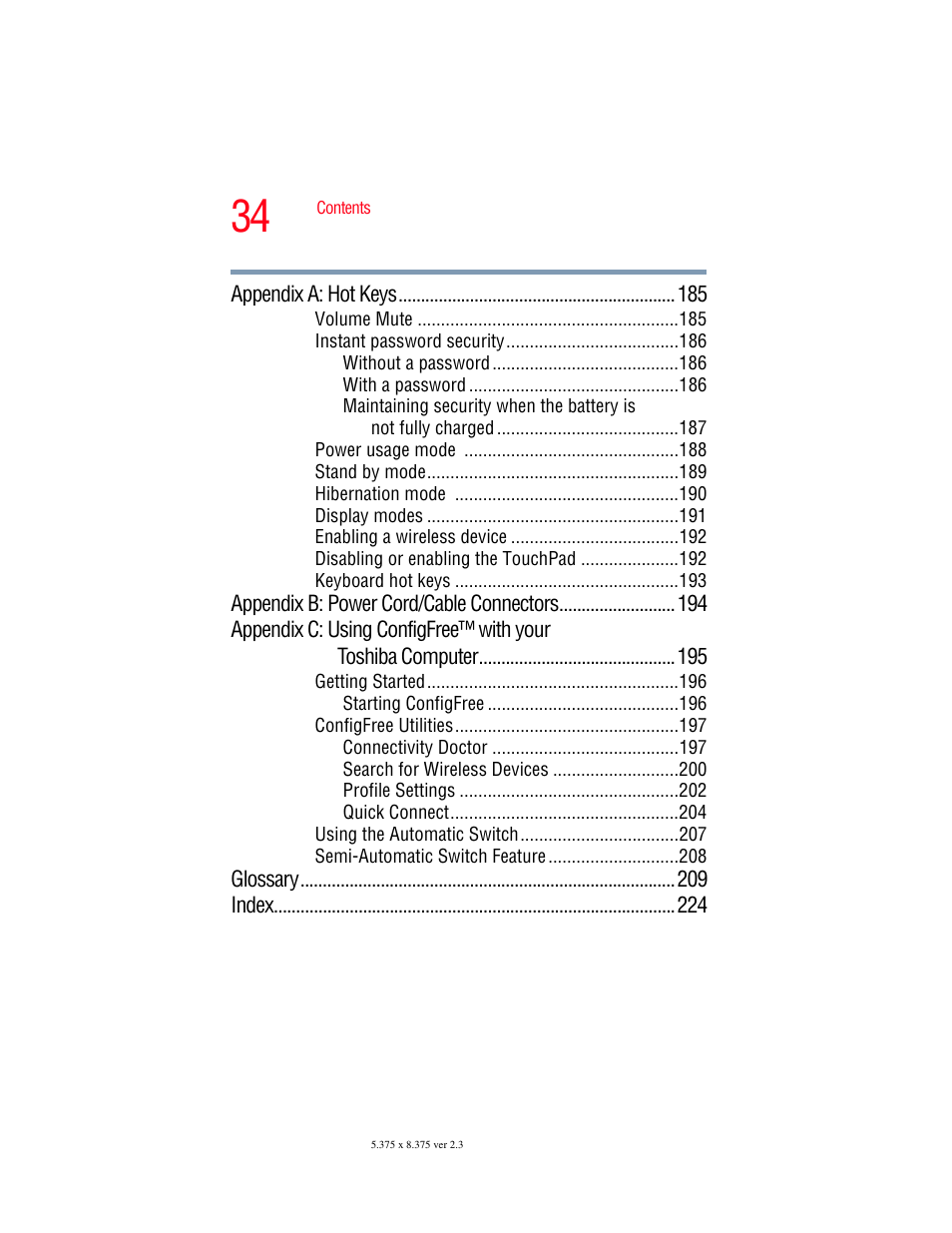 Toshiba SATELLITE M30X User Manual | Page 34 / 231