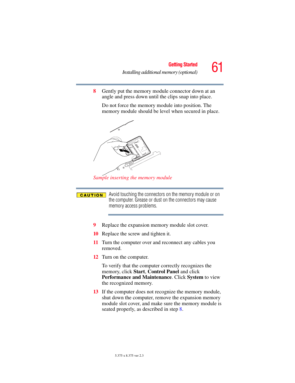 Toshiba SATELLITE M30X User Manual | Page 61 / 231