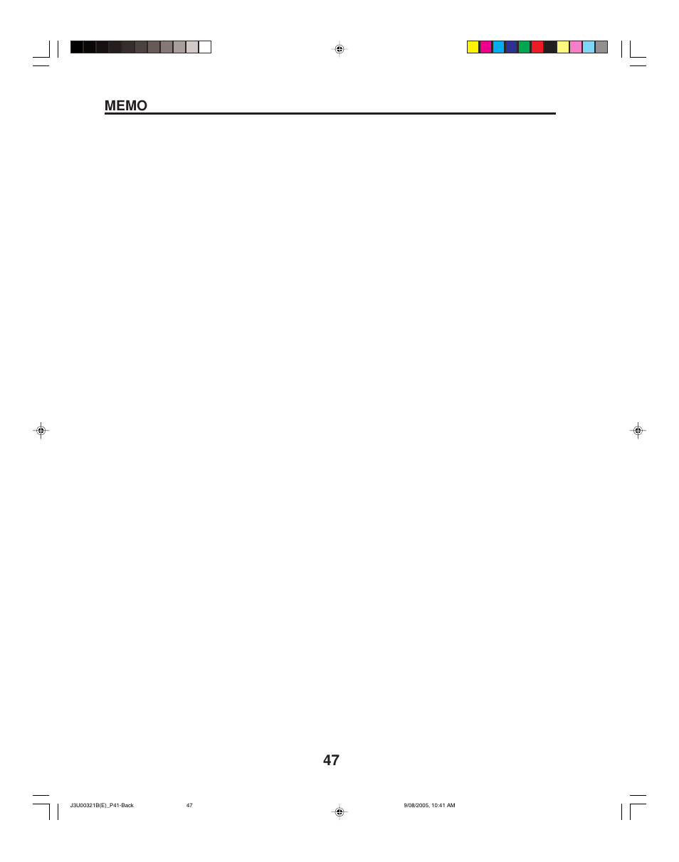 Toshiba 34HFX85 User Manual | Page 47 / 48