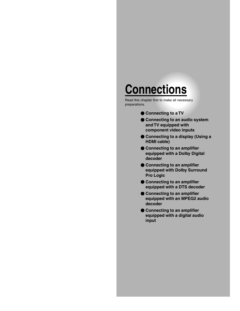 Connections | Toshiba SD-4980SU User Manual | Page 17 / 73