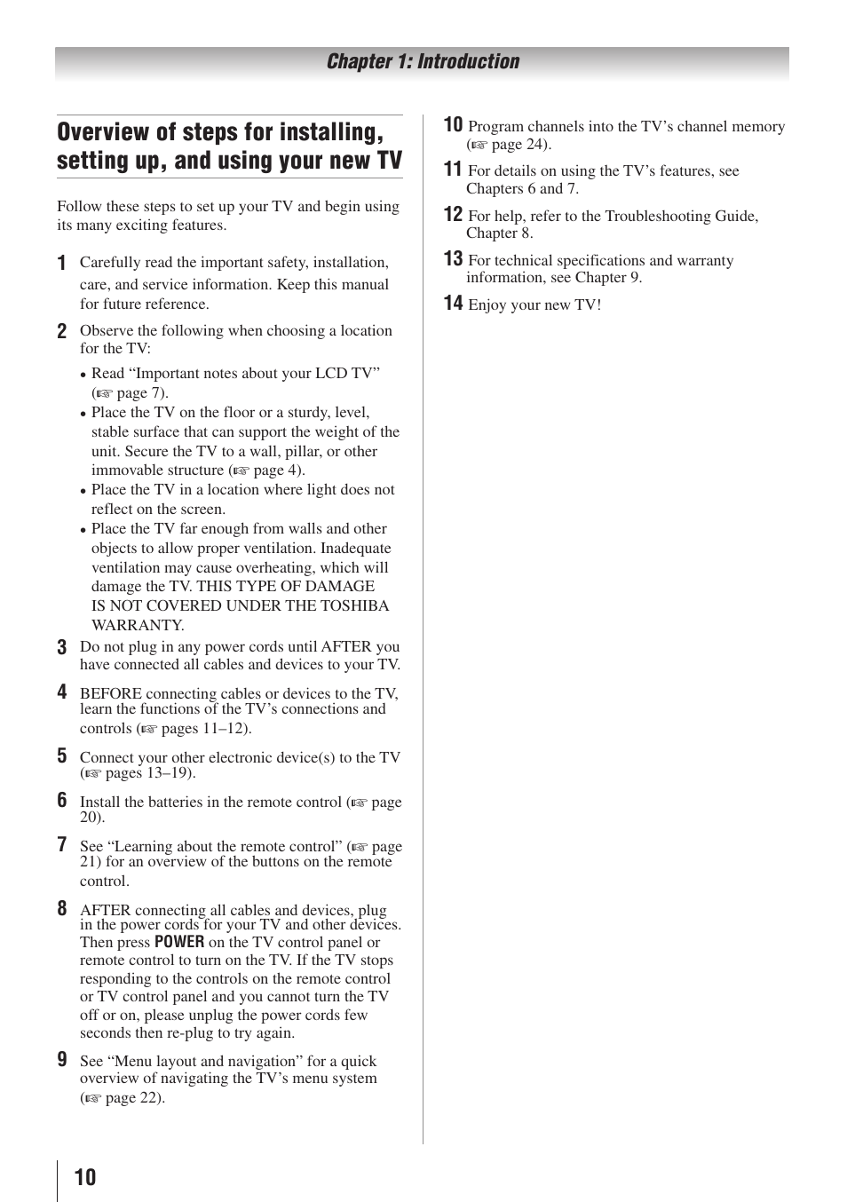 Toshiba 19C100U User Manual | Page 10 / 62