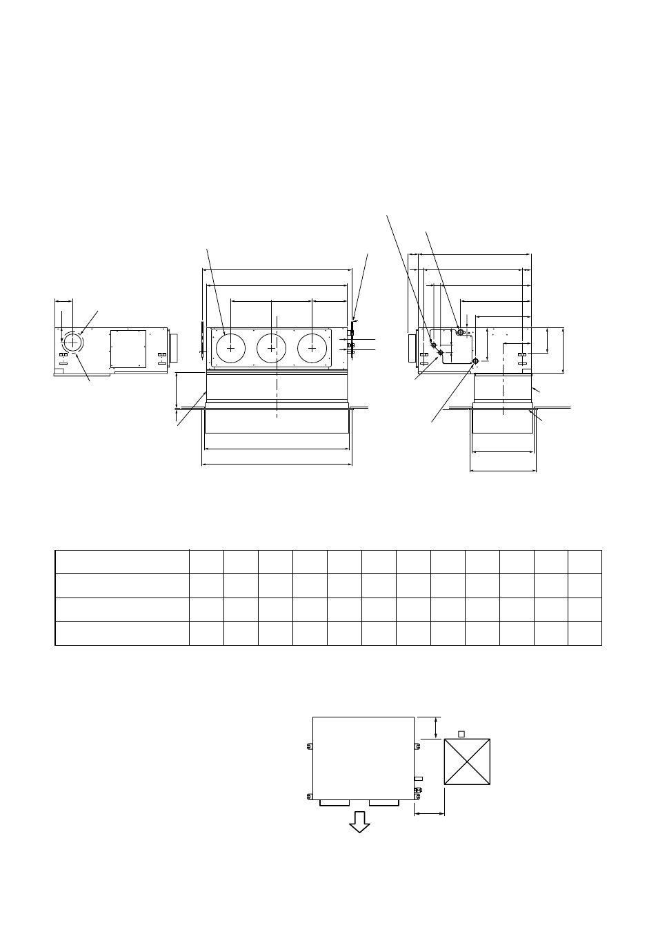 Construction views (external views), 1. indoor unit 3-1-1. concealed duct type | Toshiba RAV-SM1101BT-E User Manual | Page 11 / 126
