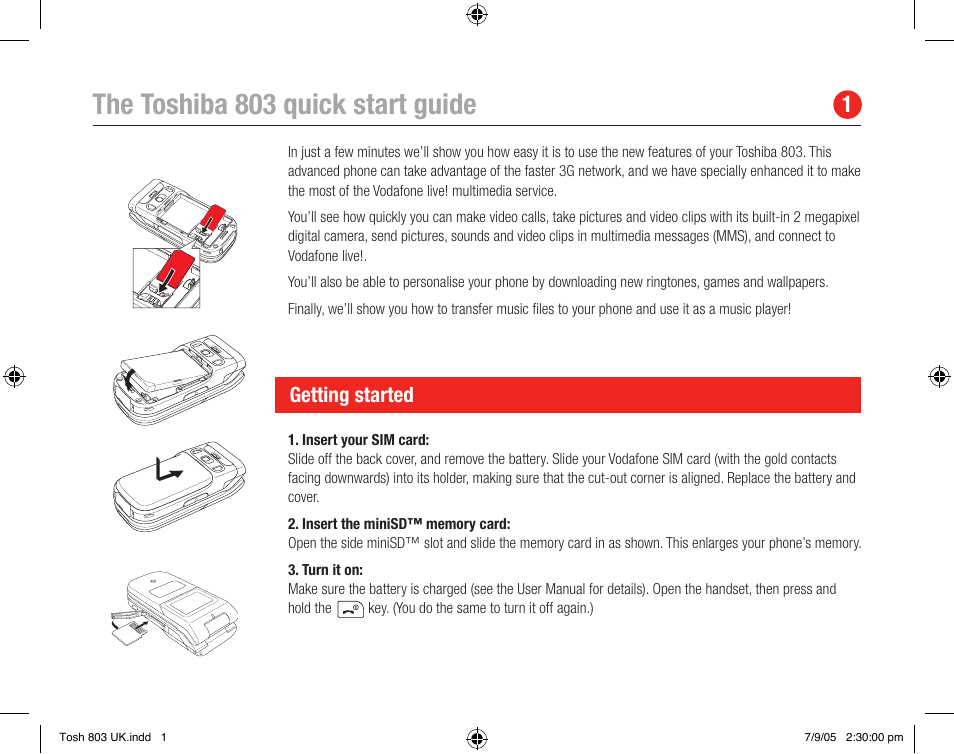 Toshiba 803 User Manual | 12 pages