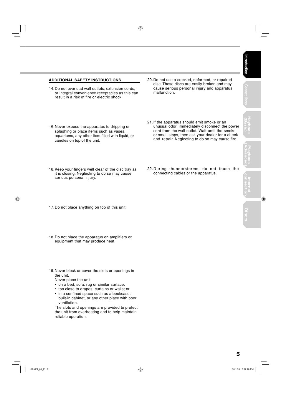 Toshiba HD-XE1 User Manual | Page 5 / 76