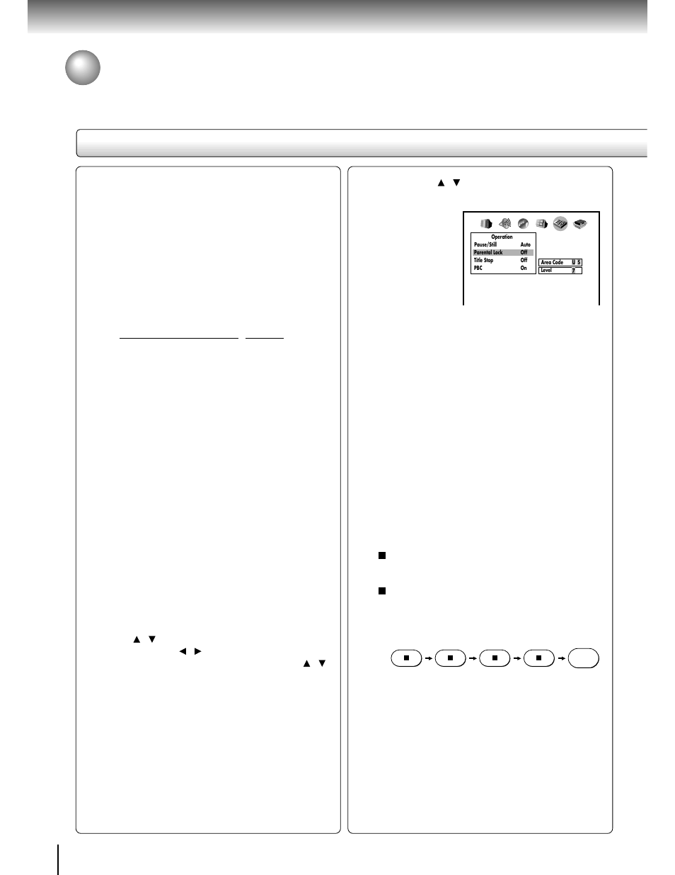 Customizing the function settings (continued), Setting details | Toshiba SD-1700 User Manual | Page 44 / 51