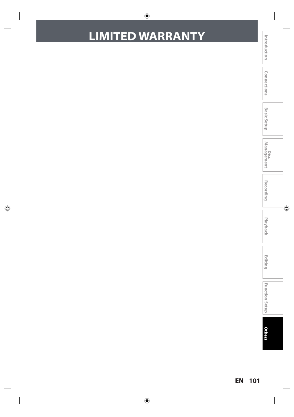 Limited warranty | Toshiba DR420KU User Manual | Page 101 / 103