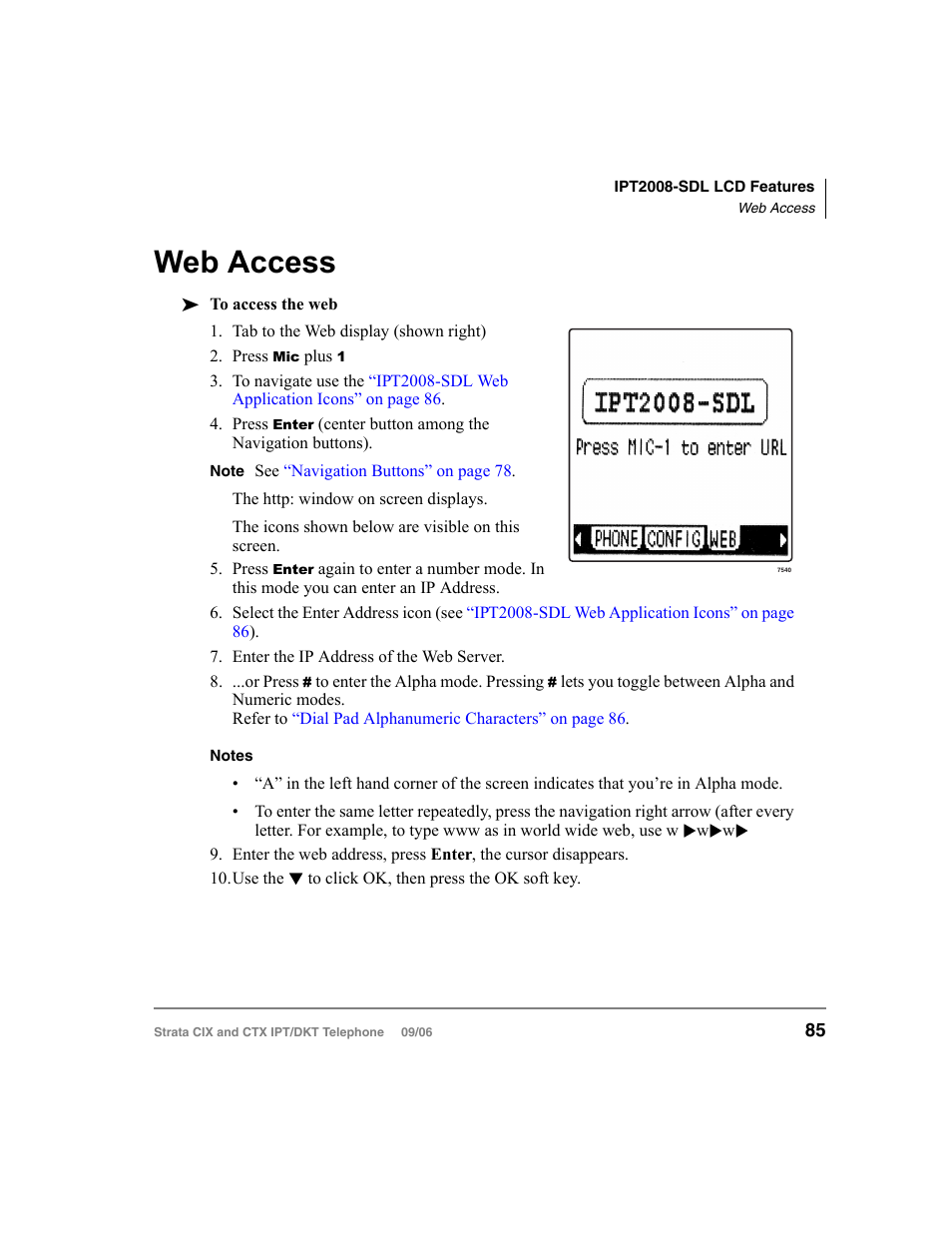 Web access | Toshiba CT User Manual | Page 101 / 155