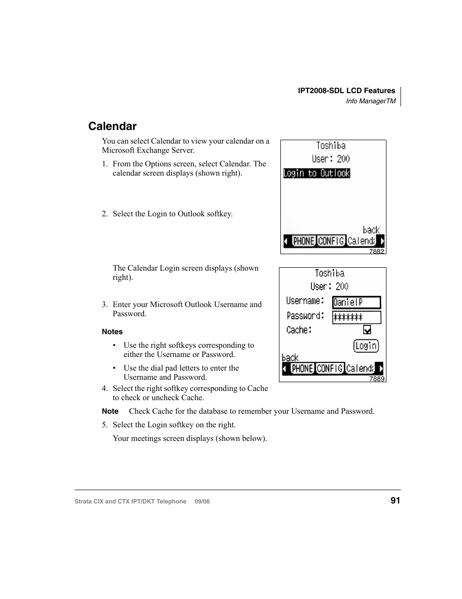 Calendar | Toshiba CT User Manual | Page 107 / 155