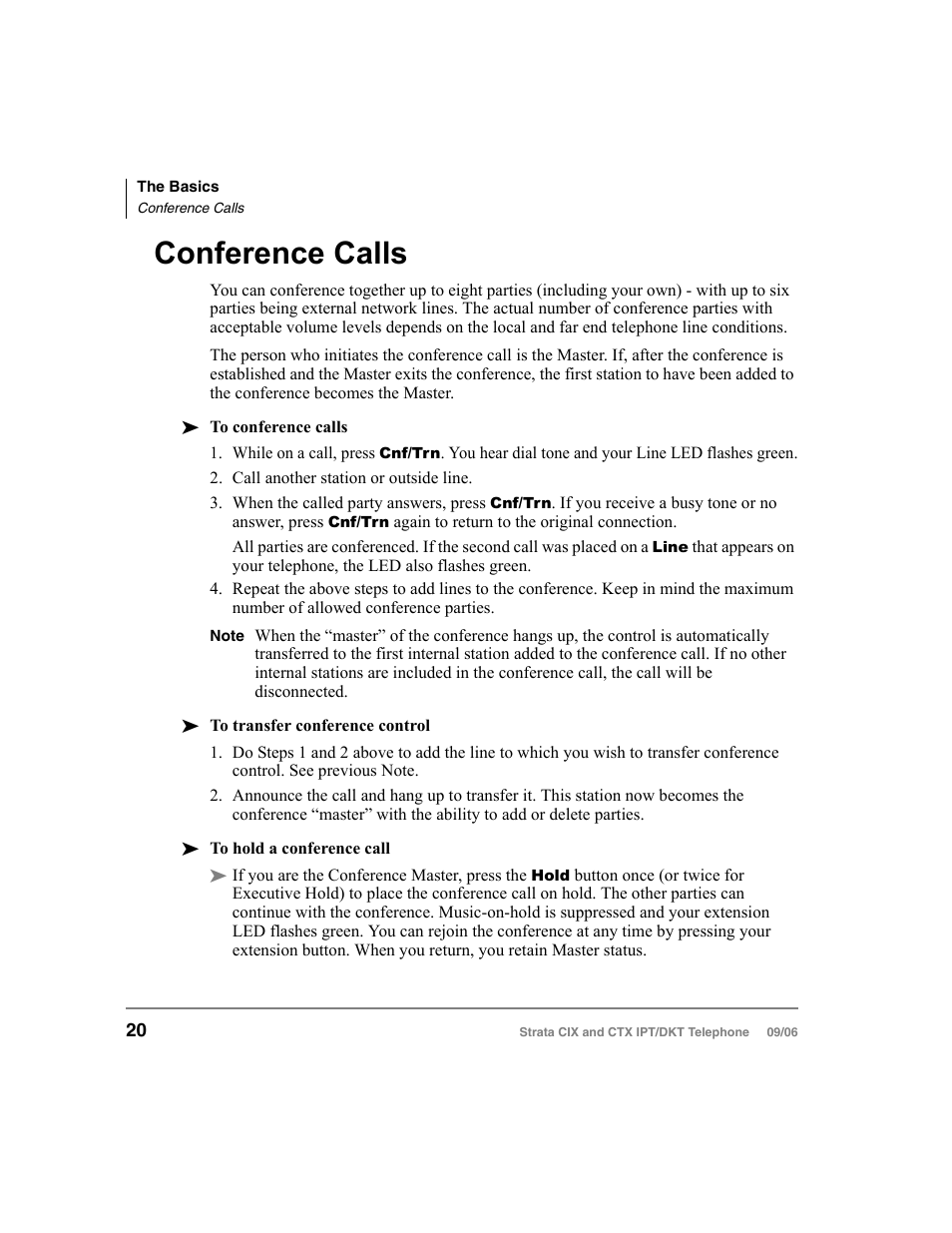 Conference calls | Toshiba CT User Manual | Page 36 / 155