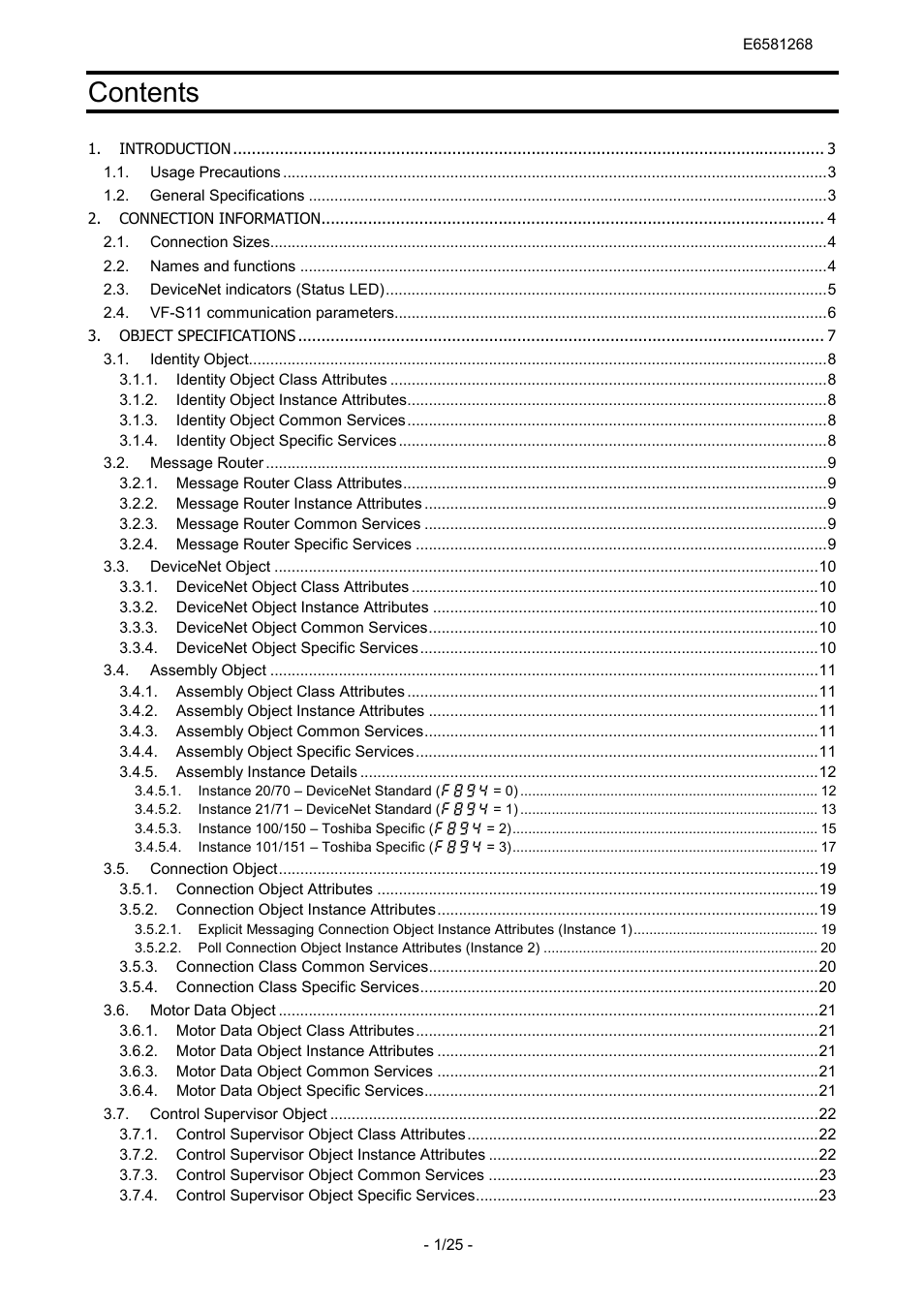 Toshiba DEV001Z User Manual | Page 2 / 26