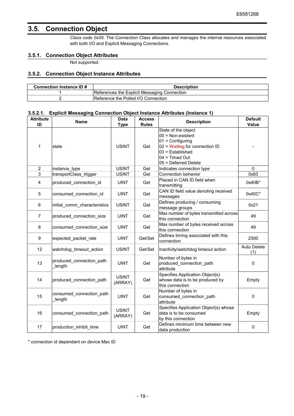 Connection object | Toshiba DEV001Z User Manual | Page 20 / 26