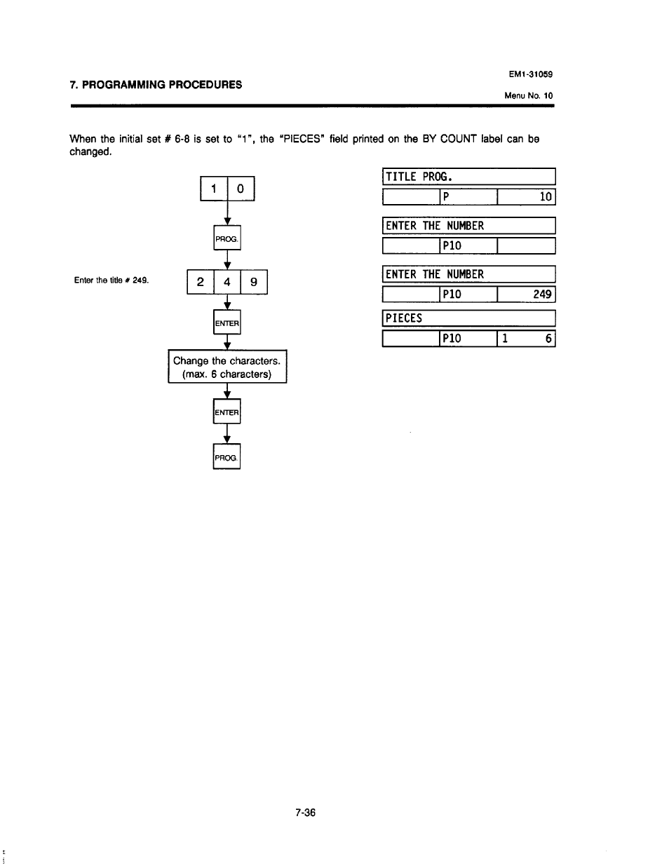 Toshiba TEC EM1-31059 User Manual | Page 54 / 116