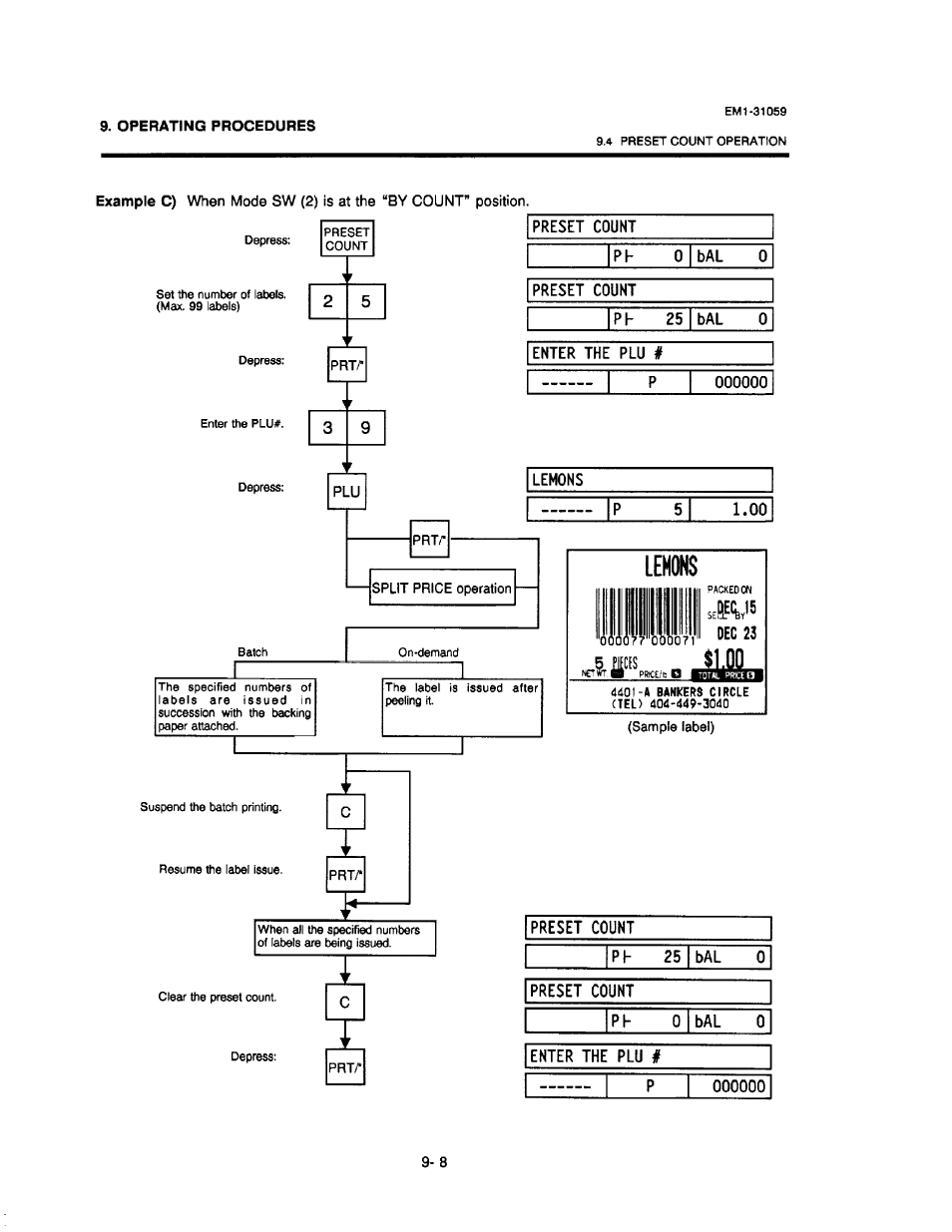 Toshiba TEC EM1-31059 User Manual | Page 85 / 116