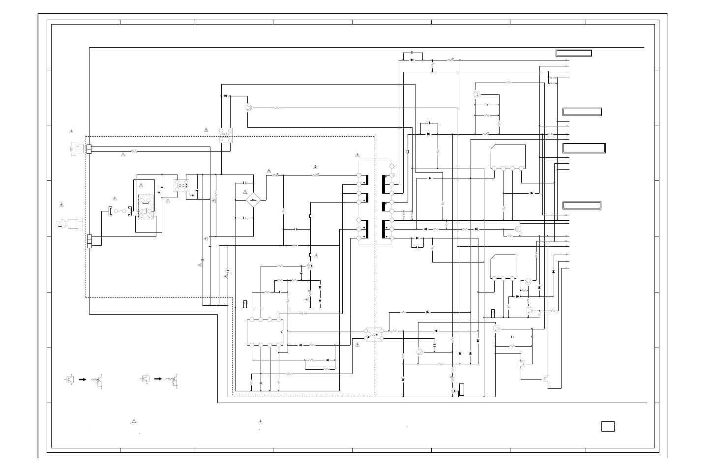 Power schematic diagram, Main pcb), G-5 g-6 | Toshiba 14N21NS User Manual | Page 24 / 34