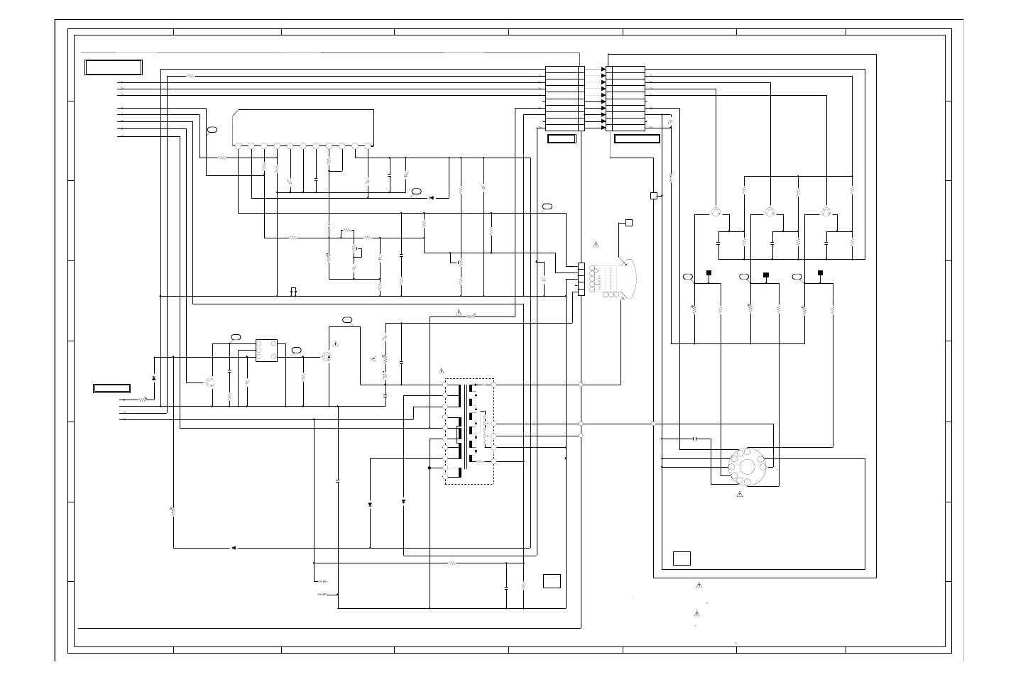 Deflection/crt schematic diagram, Main pcb), G-7 g-8 | Toshiba 14N21NS User Manual | Page 25 / 34