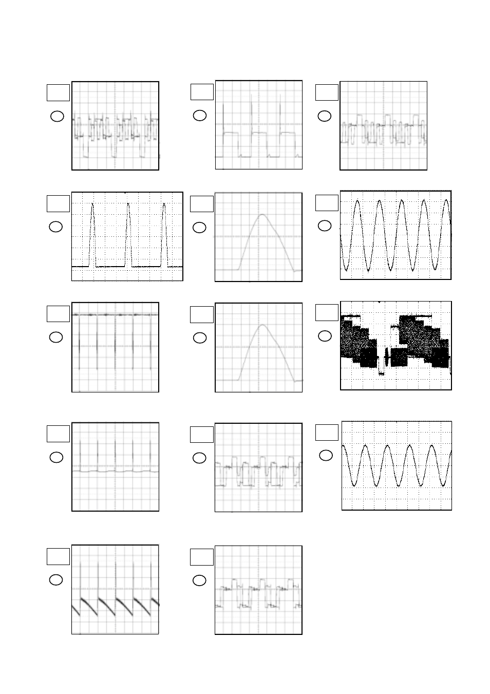 Waveforms, Sound amp deflection/crt | Toshiba 14N21NS User Manual | Page 28 / 34