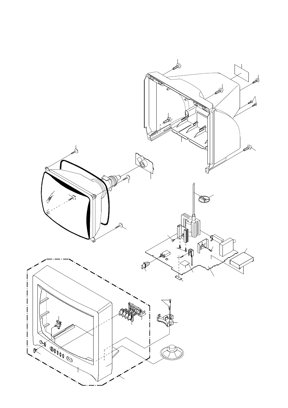 Mechanical exploded view | Toshiba 14N21NS User Manual | Page 29 / 34