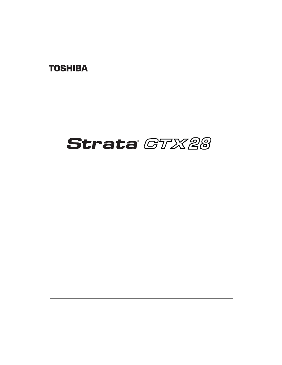 Toshiba Strata CTX28 User Manual | 96 pages