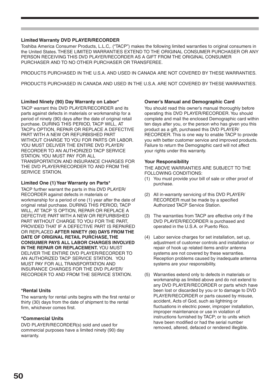 Toshiba RD-XS32SC User Manual | Page 50 / 56