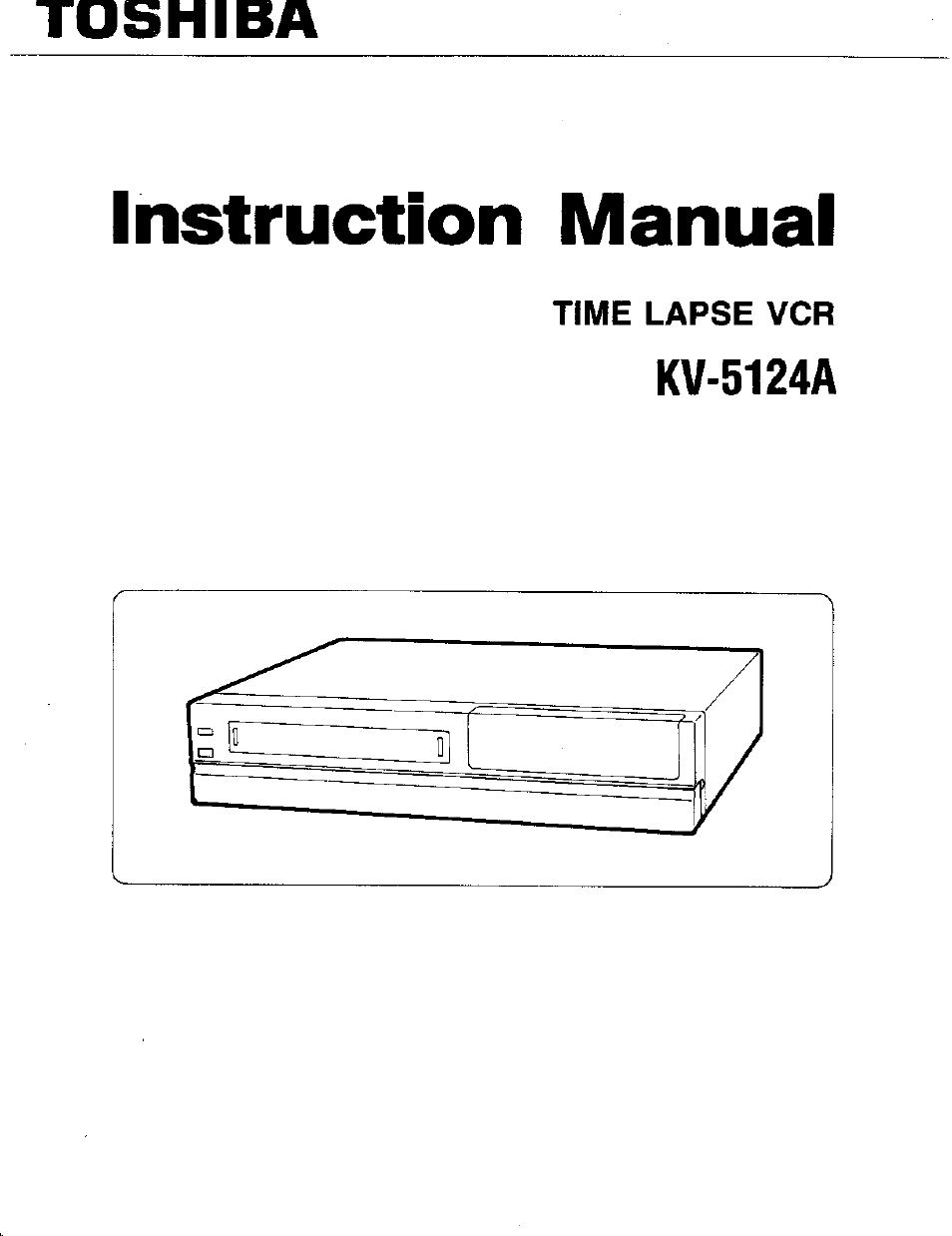 Toshiba KV-5124A User Manual | 19 pages