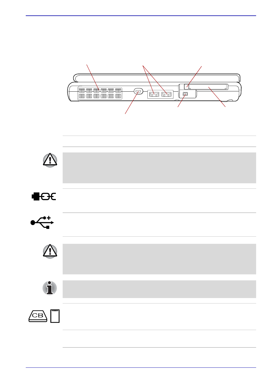 Left side, Left side -3 | Toshiba M400 User Manual | Page 49 / 298