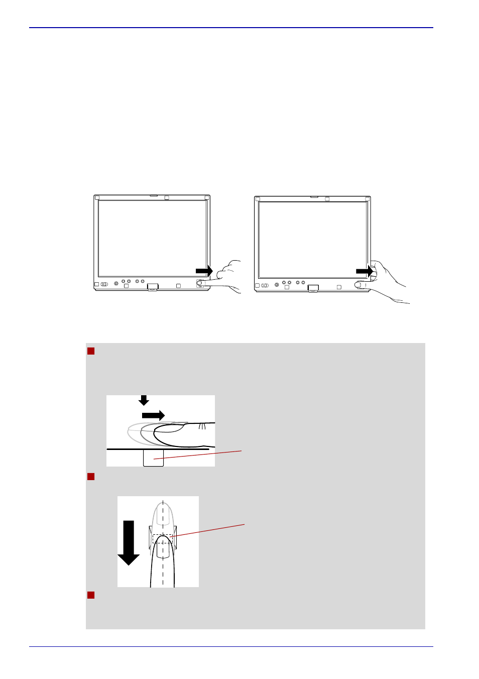 How to swipe your finger, How to swipe your finger -14 | Toshiba M400 User Manual | Page 98 / 298