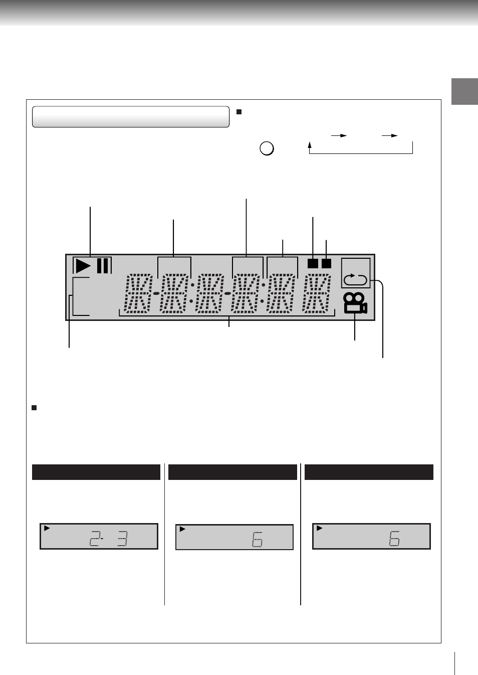 Dvd v c d, Dvd display, Title chp trk m a-b r | Toshiba SD-3800 User Manual | Page 13 / 66