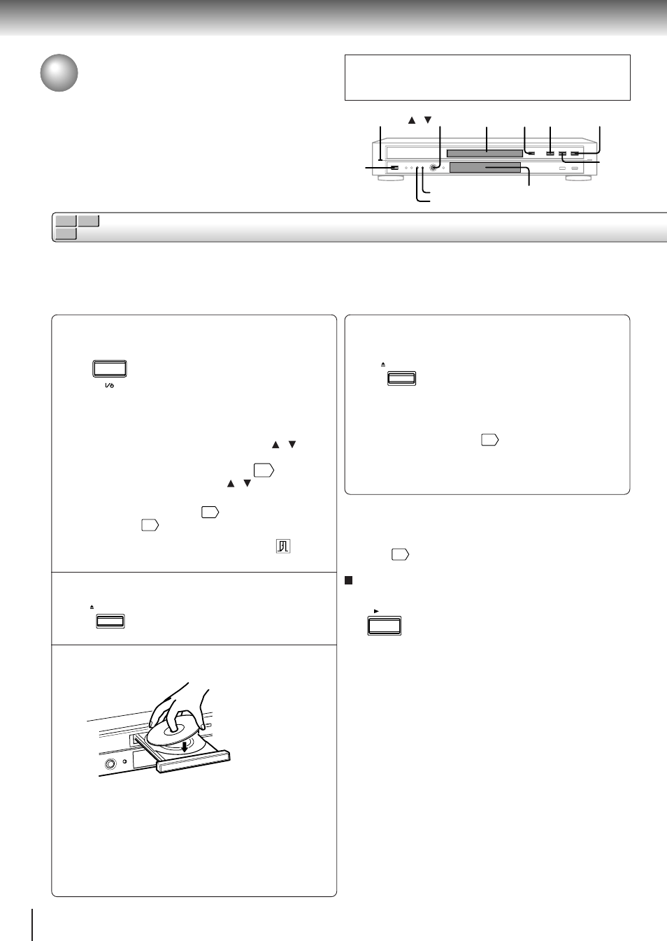 Playing a disc, Basic playback | Toshiba SD-3800 User Manual | Page 24 / 66