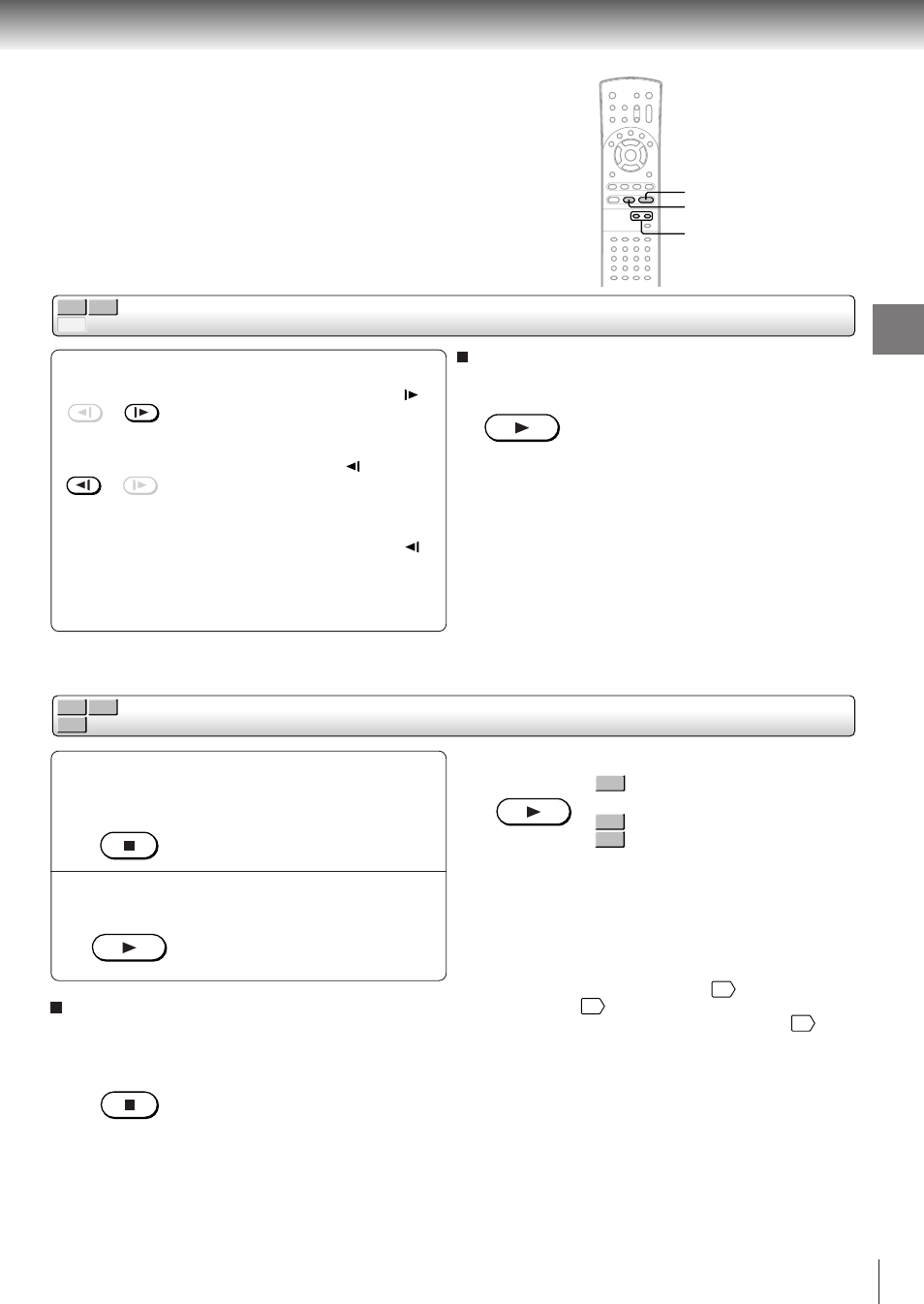 Playing in slow-motion, Resuming playback from the same location | Toshiba SD-3800 User Manual | Page 27 / 66