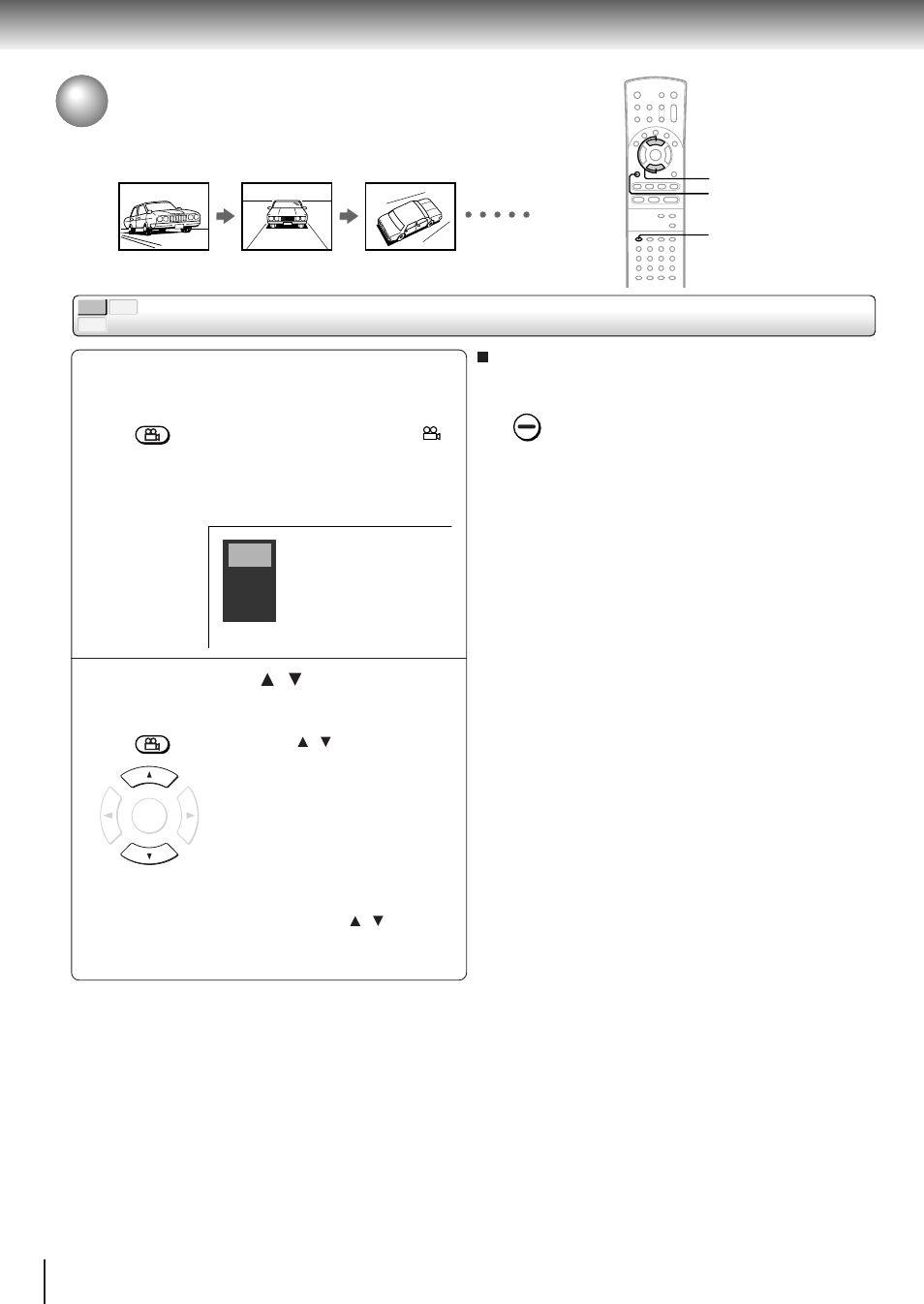 Selecting the camera angle, Changing the camera angle | Toshiba SD-3800 User Manual | Page 38 / 66