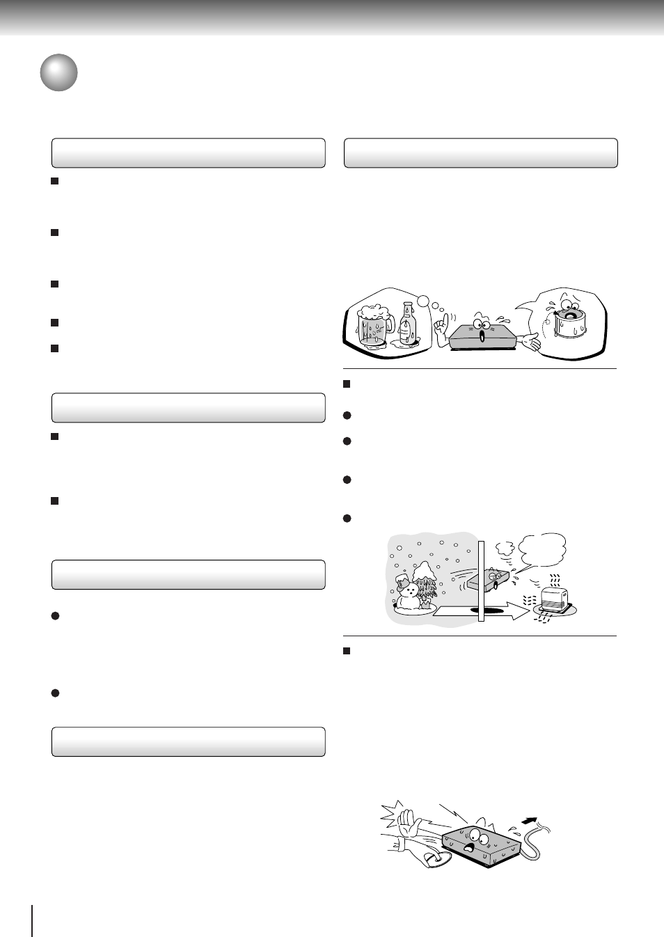 Precautions | Toshiba SD-3800 User Manual | Page 8 / 66