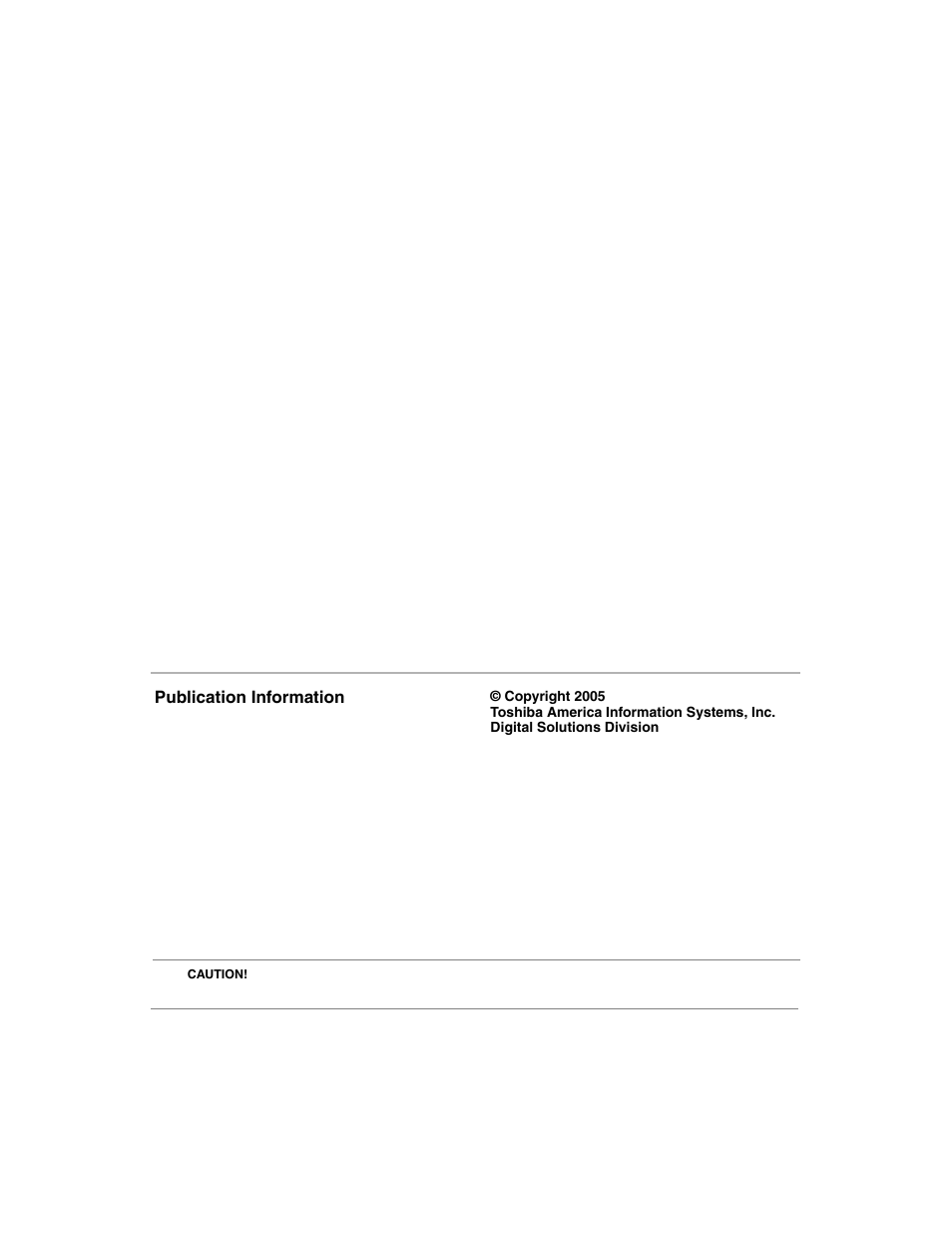 Publication information | Toshiba CIX User Manual | Page 2 / 141