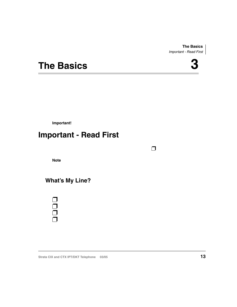 The basics 3, Important - read first, What’s my line | Chapter 2 — the basics, Chapter 3 – the basics, Ribed in, The basics | Toshiba CIX User Manual | Page 27 / 141