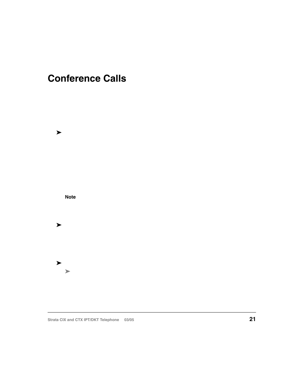 Conference calls | Toshiba CIX User Manual | Page 35 / 141