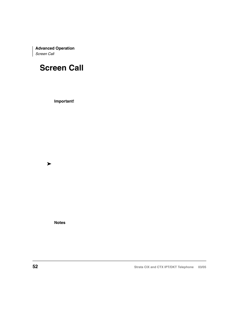 Screen call | Toshiba CIX User Manual | Page 66 / 141