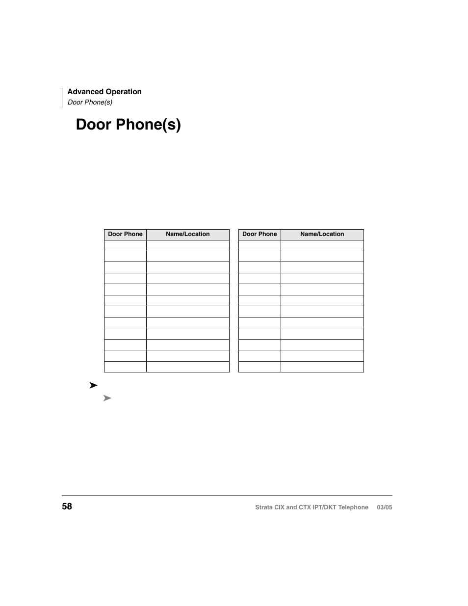 Door phone(s) | Toshiba CIX User Manual | Page 72 / 141