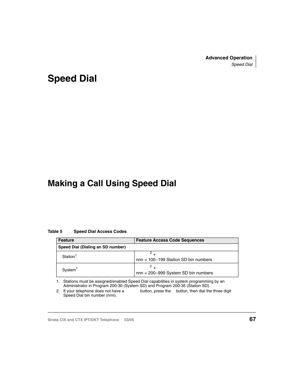 Speed dial, Making a call using speed dial, Speed dial making a call using speed dial | Toshiba CIX User Manual | Page 81 / 141
