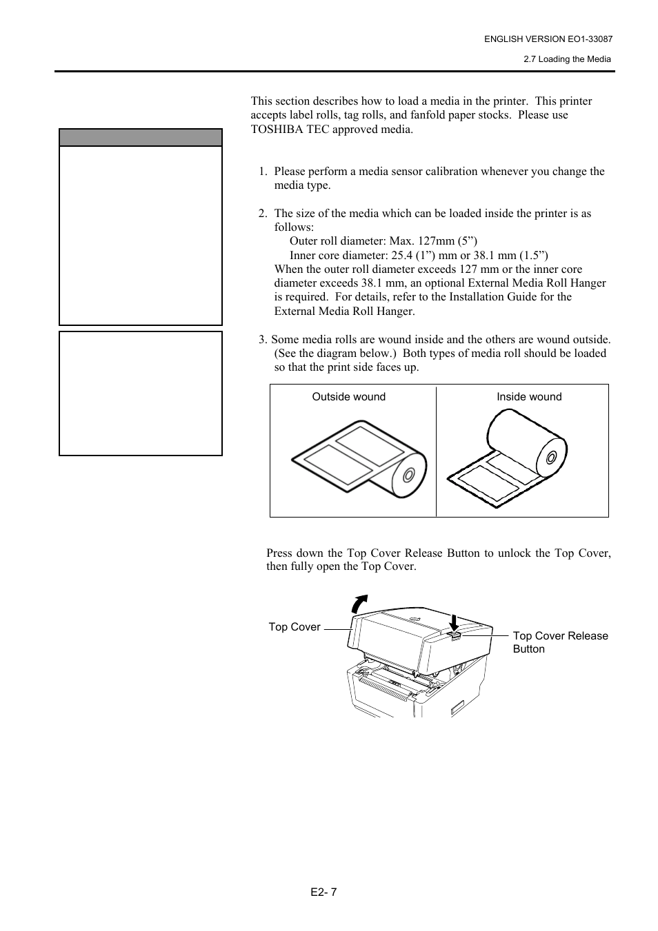 7 loading the media | Toshiba B-EV4T SERIES User Manual | Page 18 / 48