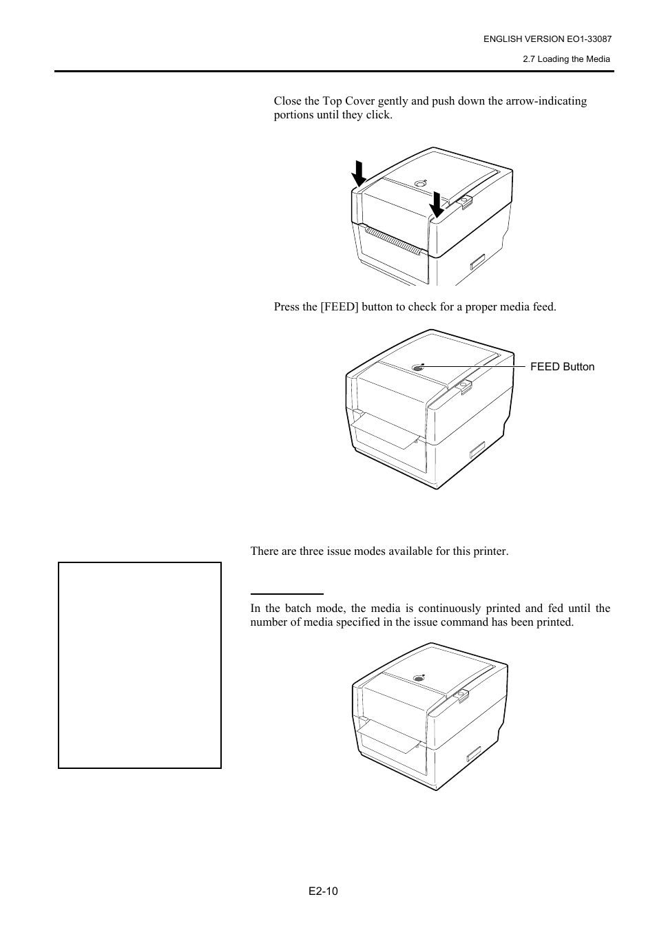 7 loading the media (cont.) | Toshiba B-EV4T SERIES User Manual | Page 21 / 48