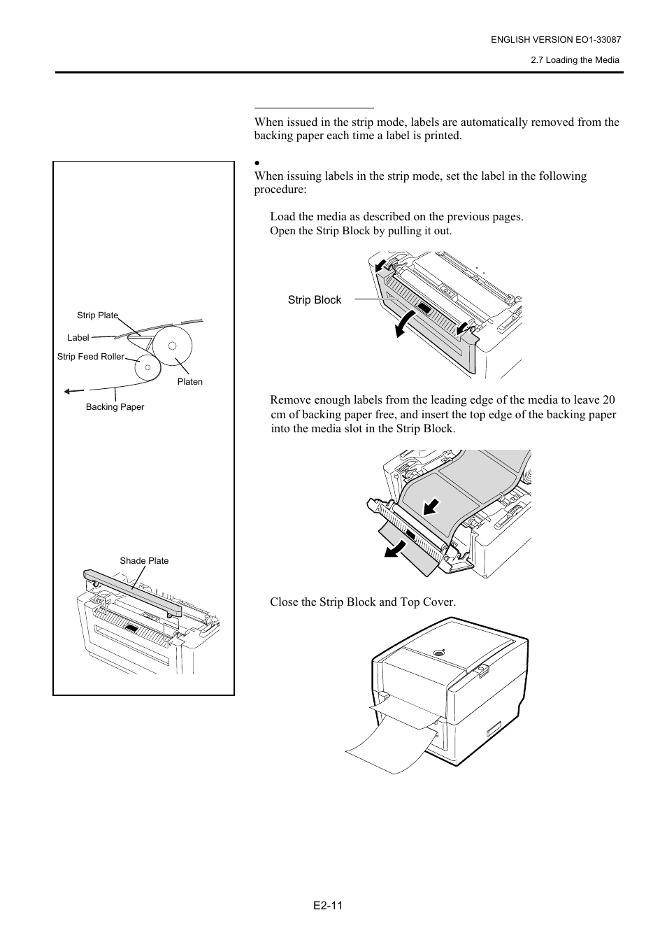 7 loading the media (cont.) | Toshiba B-EV4T SERIES User Manual | Page 22 / 48