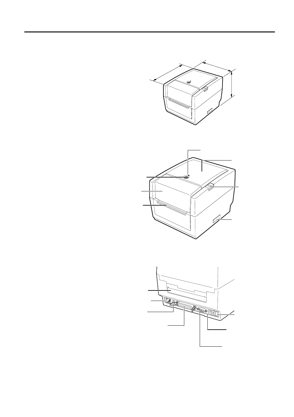 5 appearance, 1 dimensions, 2 front view | 3 rear view | Toshiba B-EV4T SERIES User Manual | Page 9 / 48