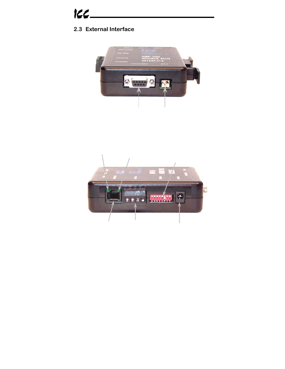 3 external interface | Toshiba ICC MBP-100 User Manual | Page 10 / 76