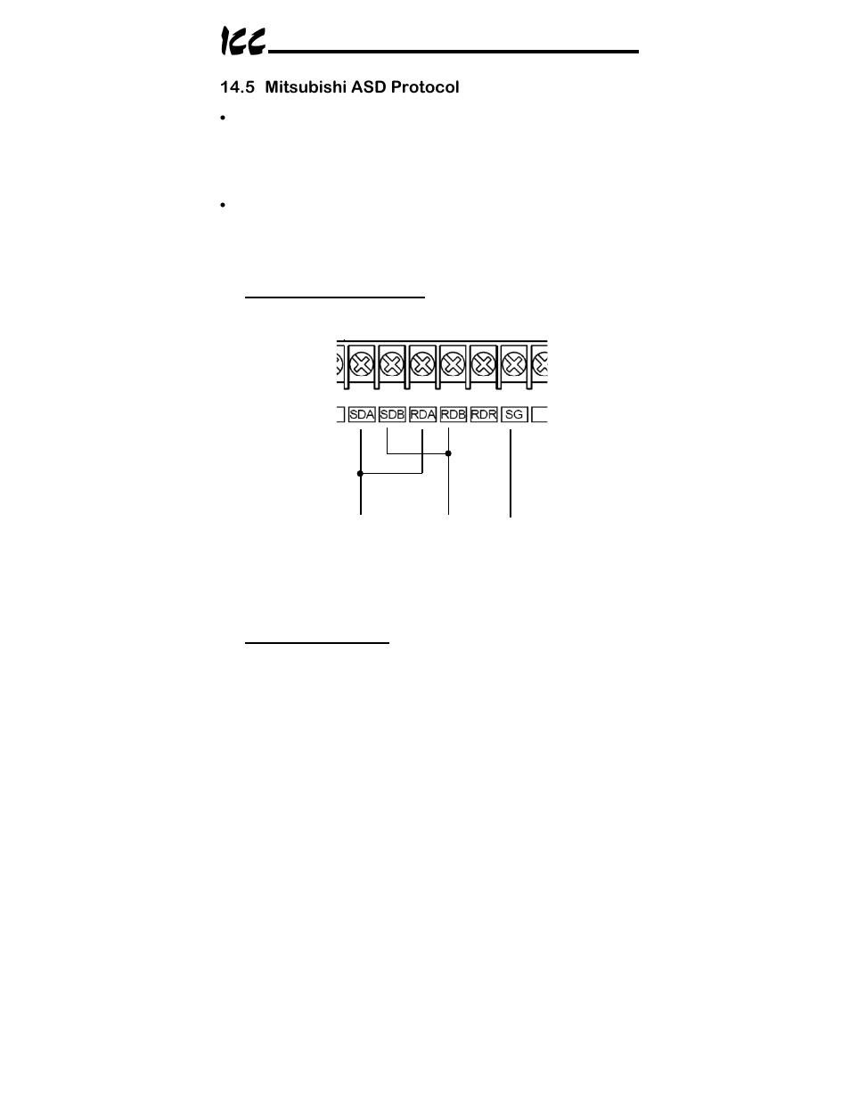 5 mitsubishi asd protocol | Toshiba ICC MBP-100 User Manual | Page 58 / 76